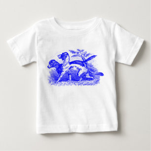 Camiseta De Bebé Perros de época