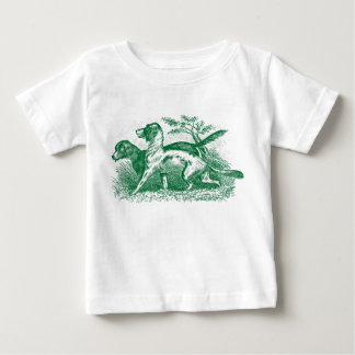 Camiseta De Bebé Perros de época