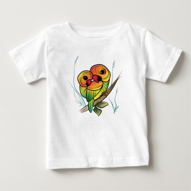 Camiseta De Bebé Perros inseparables (Anverso)
