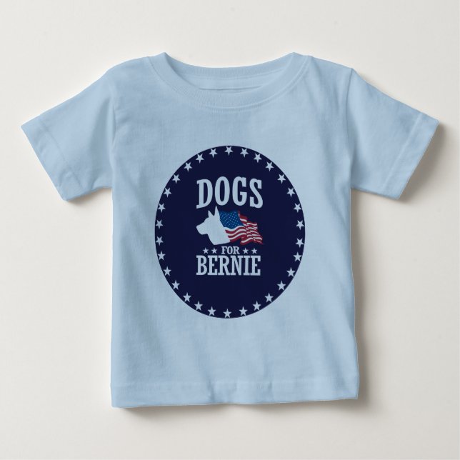 CAMISETA DE BEBÉ PERROS PARA LAS CHORREADORAS DE BERNIE (Anverso)