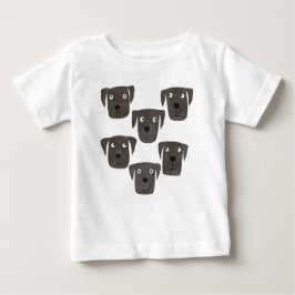Camiseta De Bebé Perros recuperadores del labrador negro