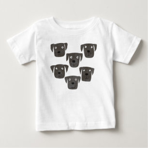 Camiseta De Bebé Perros recuperadores del labrador negro