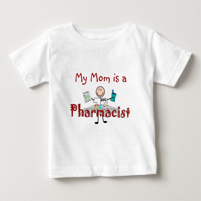 Camiseta De Bebé Persona del palillo del farmacéutico--Regalos (Anverso)