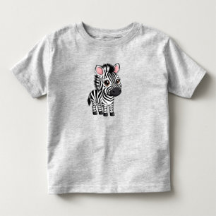 Camiseta De Bebé Personaje adorable de cebra de dibujos animados