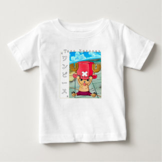Camiseta De Bebé Personaje de anime de reno lindo con medi rojo