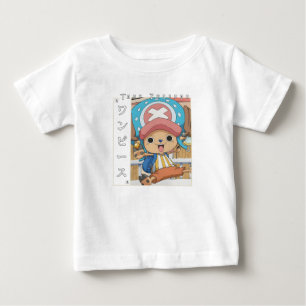 Camiseta De Bebé Personaje de anime de reno lindo con medicina roja
