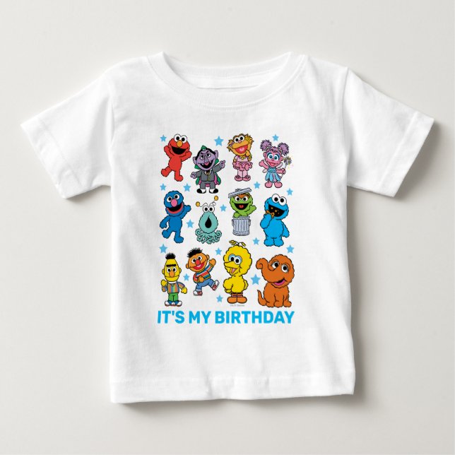 Camiseta De Bebé Personaje de Barrio Sésamo (Anverso)