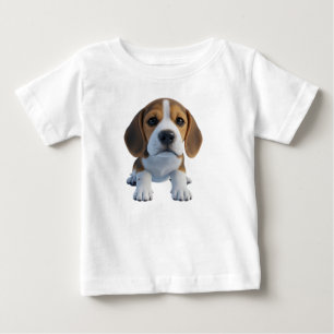 Camiseta De Bebé Personaje de cachorro Beagle adorable renderizado