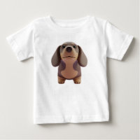 Personaje de cachorro salchicha de dibujos animado