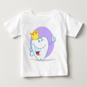 Camiseta De Bebé Personaje de dibujos animados de Smiling Tooth con