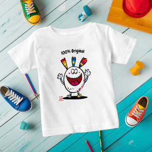 Camiseta De Bebé Personaje de Dibujos Animados Divertido – Etiqueta