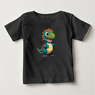 Camiseta De Bebé Personaje de dinosaurio bebé para niños