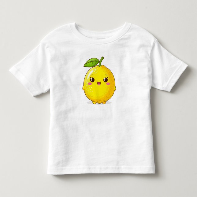 Camiseta De Bebé Personaje de limón sonriente lindo (Anverso)