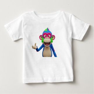 Camiseta De Bebé Personaje de mono riendo