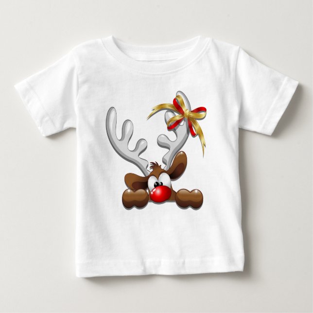 Camiseta De Bebé Personaje de Navidades divertidos y desconcertados (Anverso)