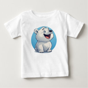 Camiseta De Bebé Personaje de oso polar de dibujos animados lindo 