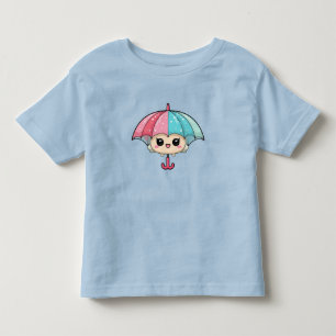 Camiseta De Bebé Personaje de paraguas de dibujos animados adorable