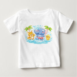 Camiseta De Bebé Personajes de juguete de pastel suave