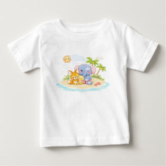 Camiseta De Bebé Personajes de juguete de Pastel Suave