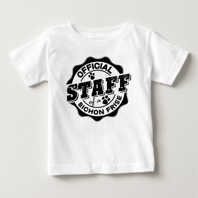 Camiseta De Bebé Personal oficial de un Bichon Frise (Anverso)
