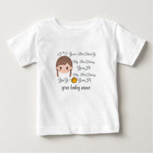 Camiseta De Bebé Personalice iTS su BirThdaY