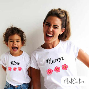 Camiseta De Bebé Personalised T-shirt for Mother's Day in pairs