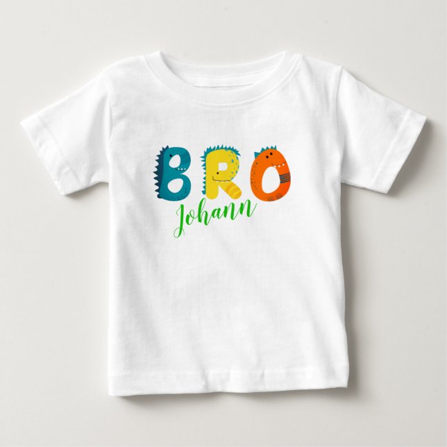 Camiseta De Bebé Personalisiertes BRO Baby T-shirt (Anverso)