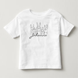 Camiseta De Bebé Personalisiertes Hasen T-Shirt