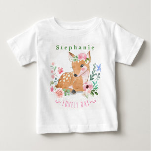 Camiseta De Bebé Personaliza El Agradable Día De Los Deers Entre La