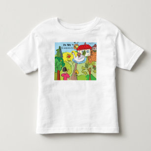 Camiseta De Bebé Personaliza el dibujo animado en mi jardín