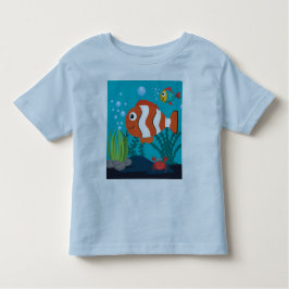 Camiseta De Bebé Personaliza el patrón de vida marina con peces can