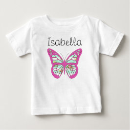 Camiseta De Bebé Personaliza este Bonito Baby One Piece w Butterfly