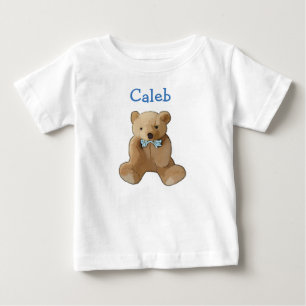 Camiseta De Bebé Personaliza este pequeño camisón de Teddy Bear