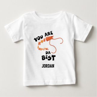 Camiseta De Bebé Personaliza que eres Shrimply Da Best