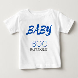 Camiseta De Bebé Personalizable Baby Boo Diseño de texto cómodo