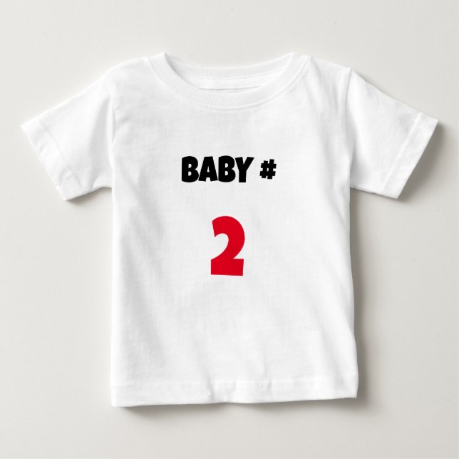 Camiseta De Bebé Personalizable Bebé # Invitación (Anverso)
