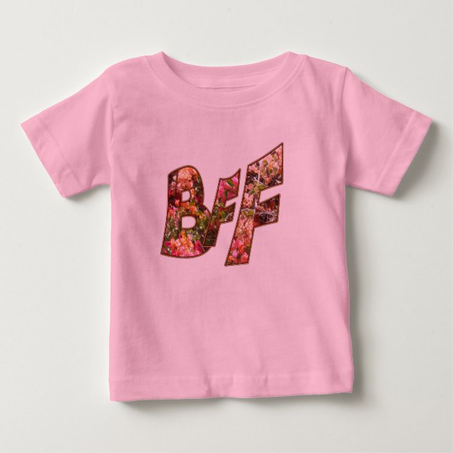 Camiseta De Bebé Personalizable BFF Baby T-Shirt (Anverso)