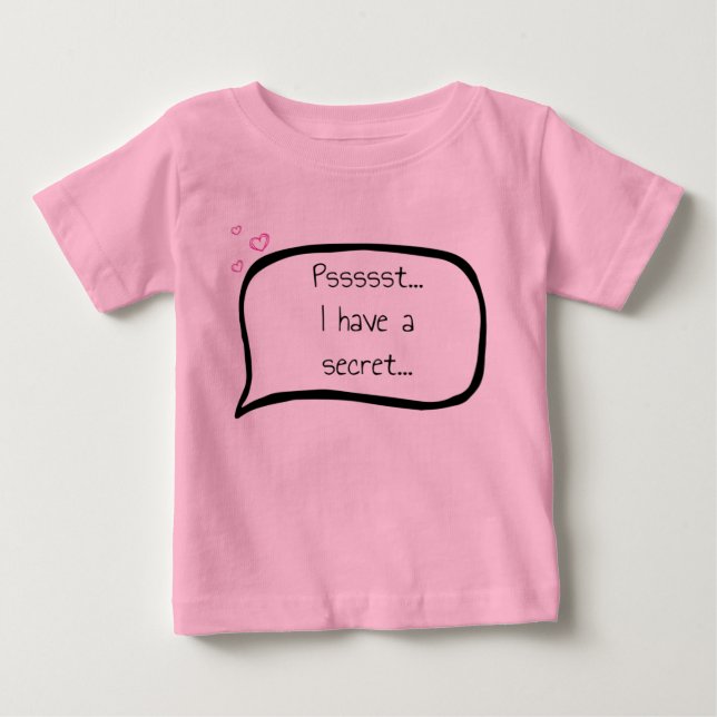 Camiseta De Bebé Personalizable  Big Sister announcement (Anverso)