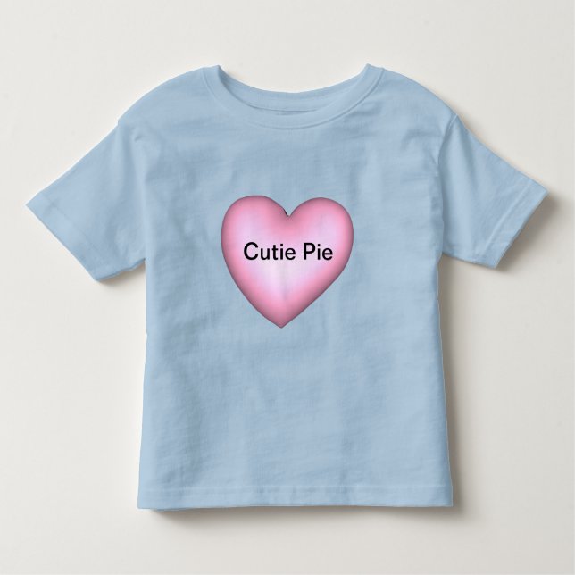 Camiseta De Bebé Personalizable CutiePie Conversación Corazón San V (Anverso)