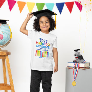 Camiseta De Bebé personalizable de Graduado de Preescolar 2025