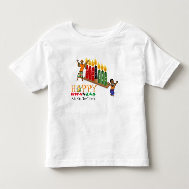 Camiseta De Bebé Personalizable Feliz Principios de KWANZAA 7 (Anverso)
