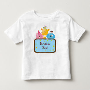 Camiseta De Bebé Personalizable lindo del muchacho del cumpleaños