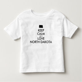 Camiseta De Bebé Personalizable MANTENER LA CALMA Y AMAR A DAKOTA D