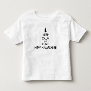 Camiseta De Bebé Personalizable MANTENER LA CALMA Y AMAR LA NUEVA H