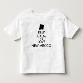 Camiseta De Bebé Personalizable MANTENGA CALMA Y AME NUEVO MÉXICO