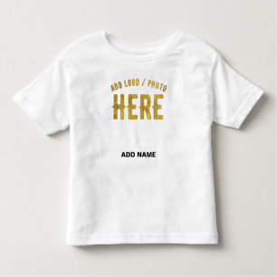 CAMISETA DE BEBÉ PERSONALIZABLE MODERNO ESTILO BLANCO VERIFICADO MA