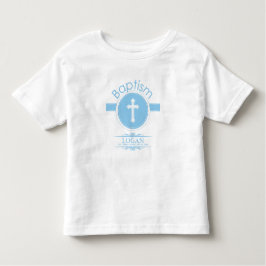 Camiseta De Bebé Personalizable, niño azul niño bautizo de Dios