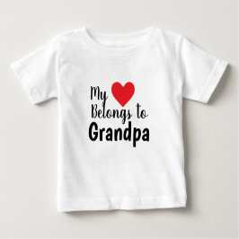 Camiseta De Bebé PERSONALIZABLE que mi corazón te pertenece