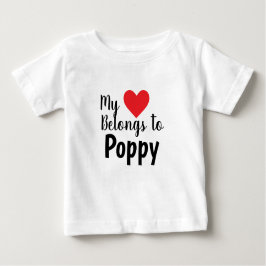 Camiseta De Bebé PERSONALIZABLE que mi corazón te pertenece