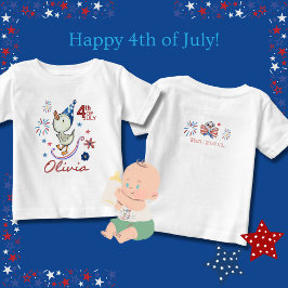 Camiseta De Bebé Personalizable Silly Goose 4 de julio